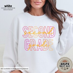 Second Grade Sweatshirt | Second Grade Squad | Second Grade Team | Teacher Sweatshirt | Hello 2nd Grade Sweatshirt | 2nd Grade Gifts