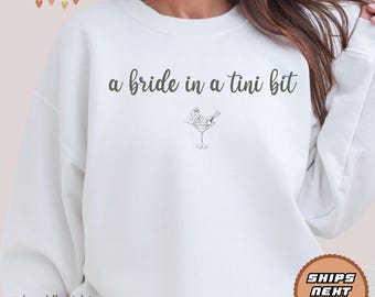 Martini Bride Crewneck Sweatshirt | Bachelorette Party