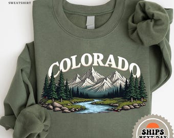 Sudadera de Colorado / Sudadera con capucha de Colorado / Cuello redondo de Colorado / Regalos de Colorado / Regalo de Colorado / Suéter de Colorado / Suéter de Colorado