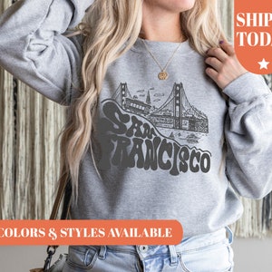San Francisco Sweatshirt | Eco-Friendly Ink, California Apparel image 2