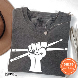 Drummer Shirt | Drummer Tshirt | Drum Sticks Shirt | Gifts for Drummer | Drummer Gifts | Rock Band Shirt | Musician Shirt | Music Lover Gift