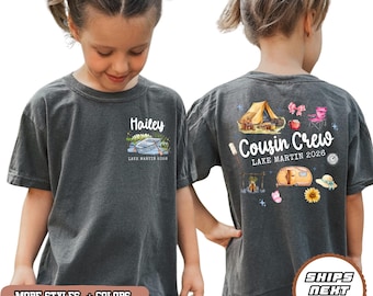 Custom Cousin Crew Shirt, Family Lake Trip Sweatshirts, Matching Cousins 2026, Kids Lake Vacation Tshirt,Personalized Lake Crew