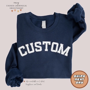 Custom University Sweatshirt | Personalized University Hoodie | Custom College Crewneck | Custom Design University Sweatshirt