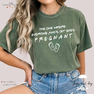 The One Where Everyone Finds Out She's Pregnant Shirt | Pregnancy Announcement Shirt | Pregnancy Reveal | Pregnant Mom Shirt | Pregnant Gift