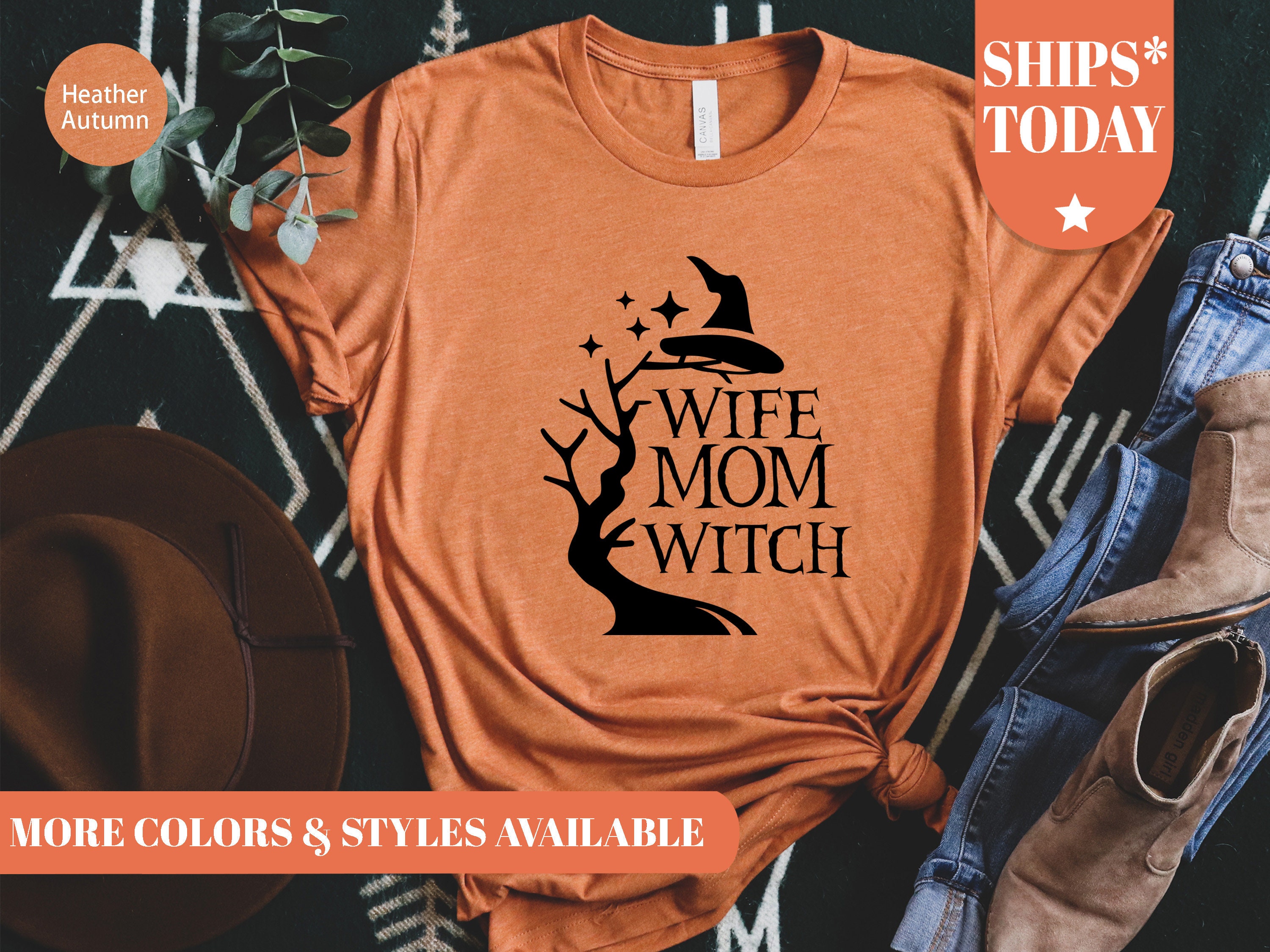 wife mom witch shirt walmart
