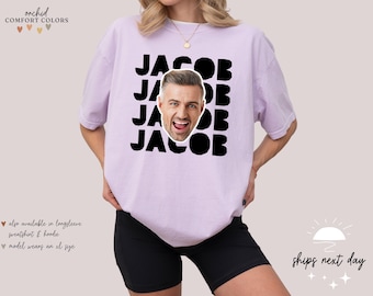 Comfort Colors® Shirt | Custom Groom Face Shirt | Personalized Photo Face Shirt | Bachelorette Party Face Shirt | Custom Bach Shirts