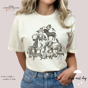 Zoo Shirt | Zoo Crewneck Shirt | Animals Tshirt | Animal Shirt | Animal Lover Shirt | Zoo Animals Shirt | Safari Animals Shirt