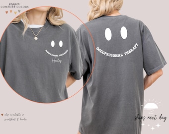 Camiseta Comfort Colors® / Camiseta personalizada de terapia ocupacional / Regalos personalizados de terapia ocupacional / Camiseta personalizada de terapeuta ocupacional / Camisetas de terapia ocupacional