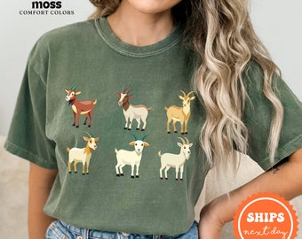Goat Shirt | Goats Shirt | Farm Animal Shirt for Women | Farm Shirt | Goat Lover Shirt | Goat Lover Gifts | Farmer Girl Shirt | Farmer Gitfs