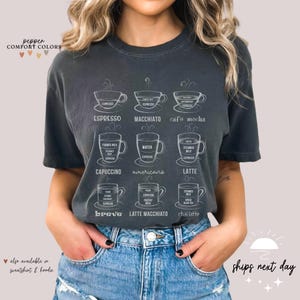 Barista Shirt | Barista Crewneck TShirt | Mocha Shirt | Latte Shirt | Espresso Shirt | Coffee Addict Tshirt | Coffee Lover Gifts - -2666p