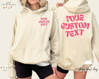 Custom Text Hoodie: Personalized Sweatshirt