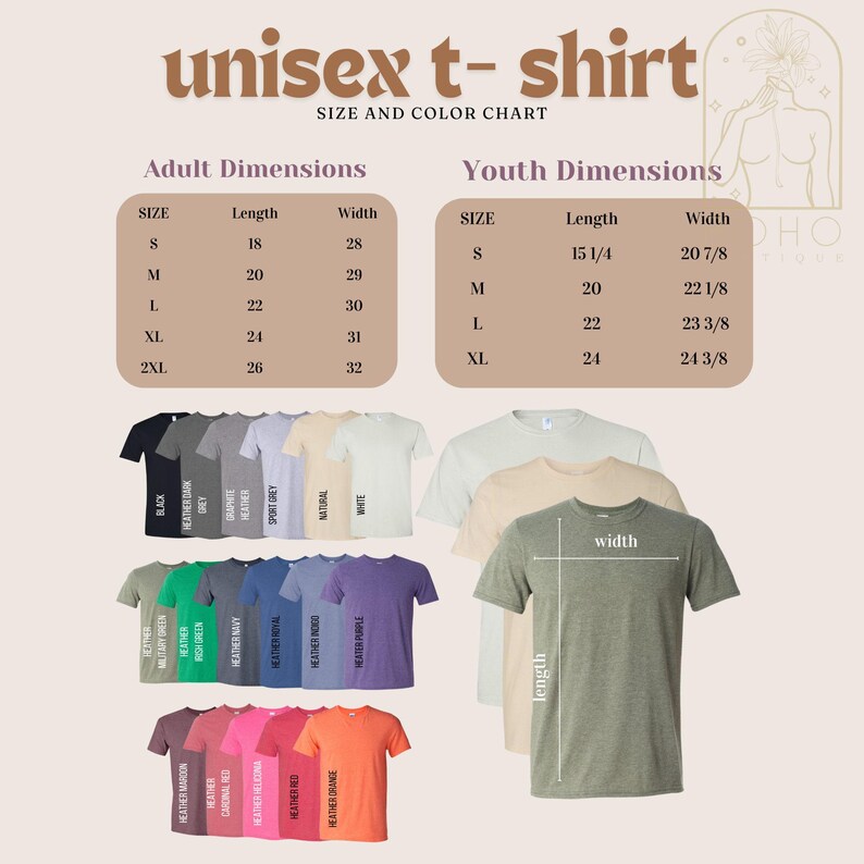 a t - shirt size guide for men and women