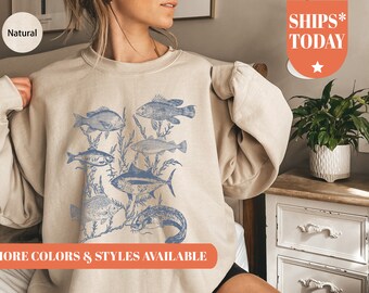 Fish Sweatshirt: Eco-Friendly Fisherman Sweater