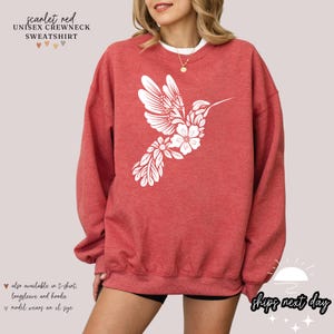 Hummingbird Sweatshirt | Hummingbird Hoodie | Hummingbird Gifts | Hummingbird Sweater | Gift for Bird Lover |