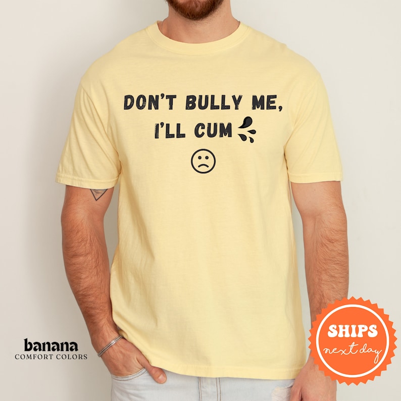 a man with a beard wearing a t - shirt that says, don't