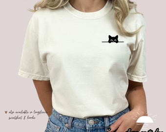 Comfort Colors Cute Kitty T-Shirt | Cat Lover Gift