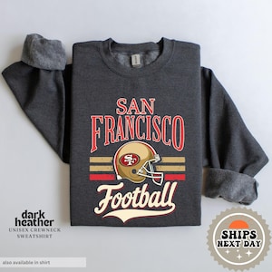 San Francisco Football Sweatshirt: Eco-Friendly Gameday Crewneck