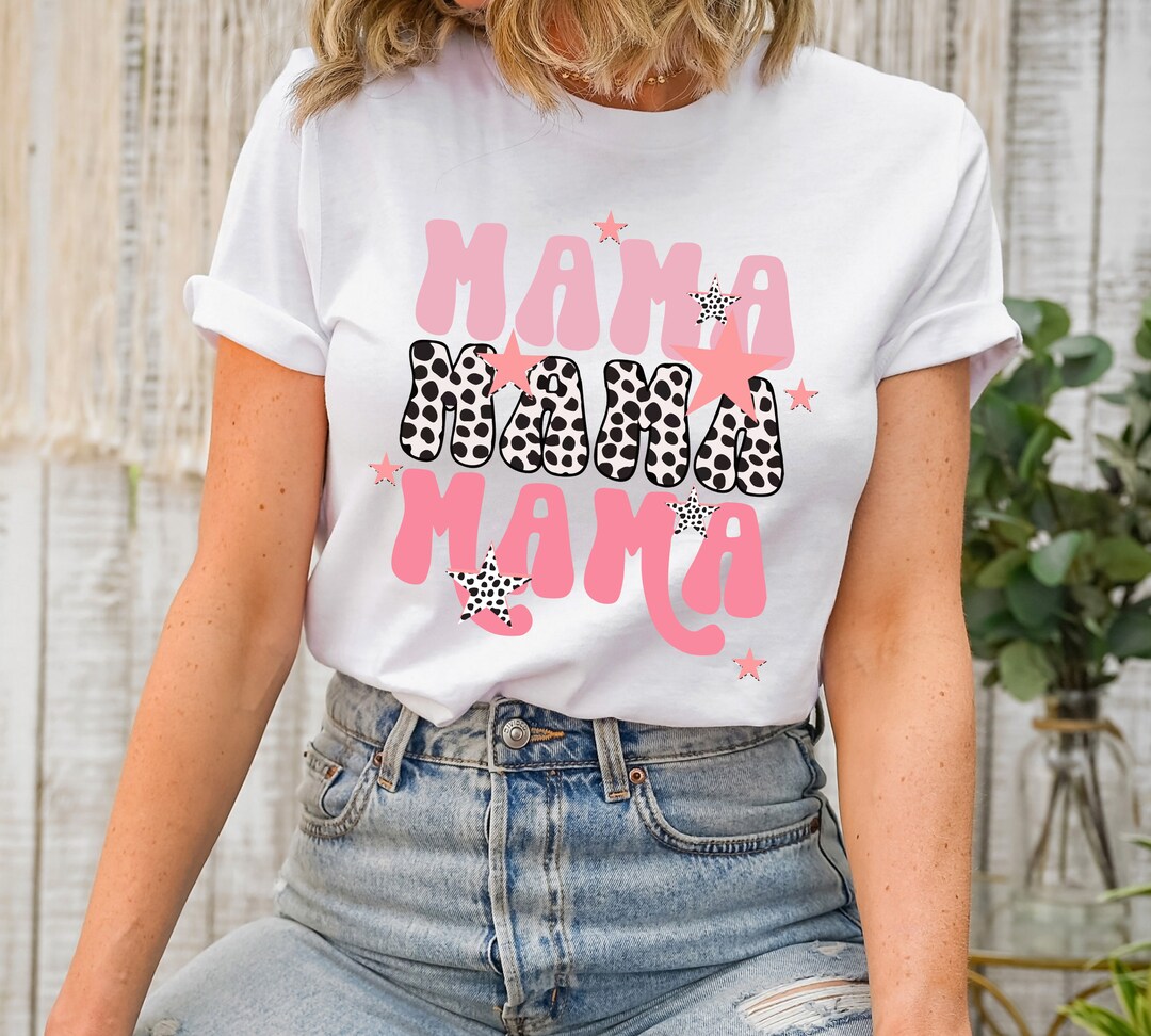 Leopard Print Mama Shirt Cheetah Mama Shirt for Mother's - Etsy
