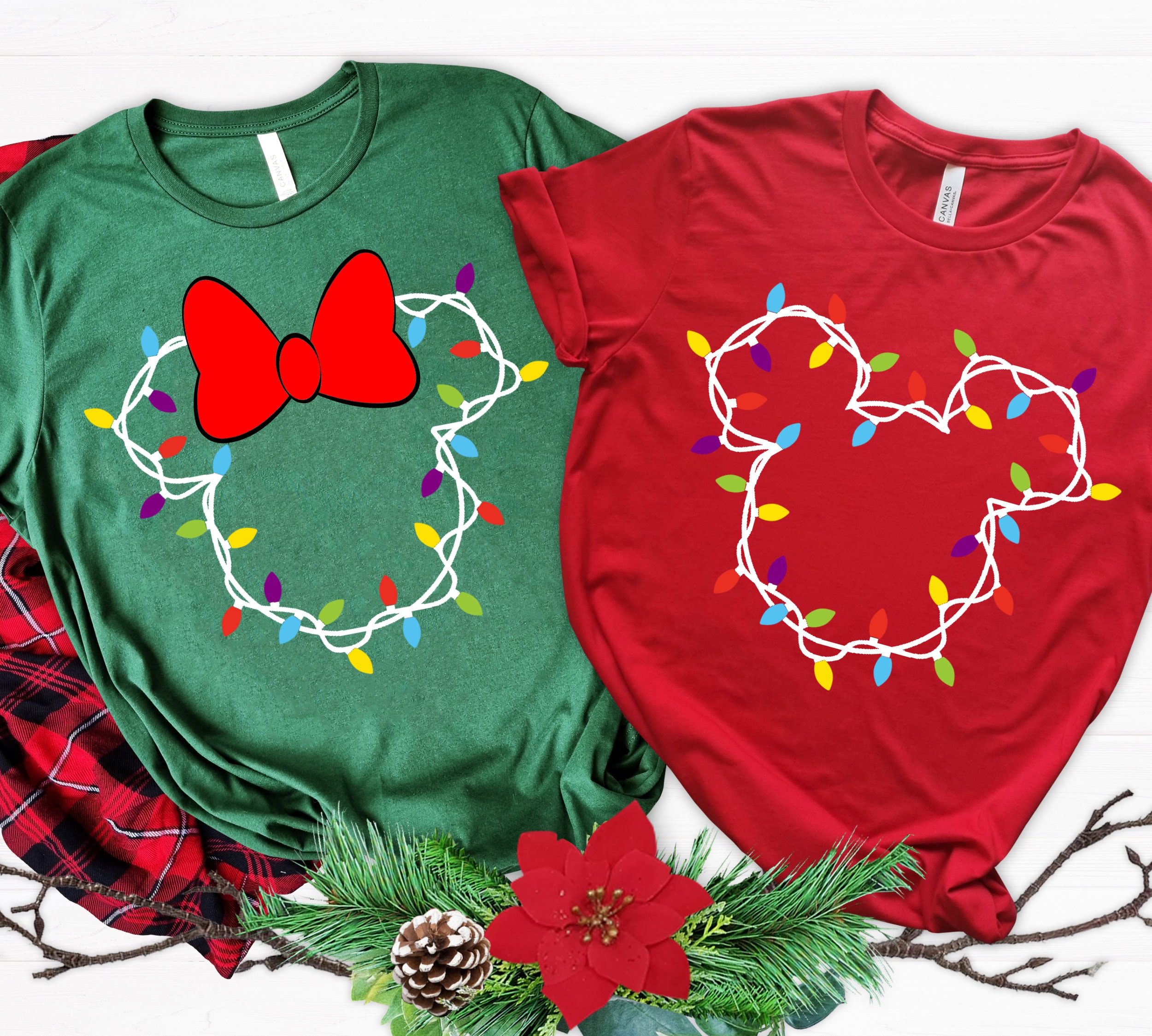 Discover Disney Christmas Lights Shirts, Mickey Christmas Shirt