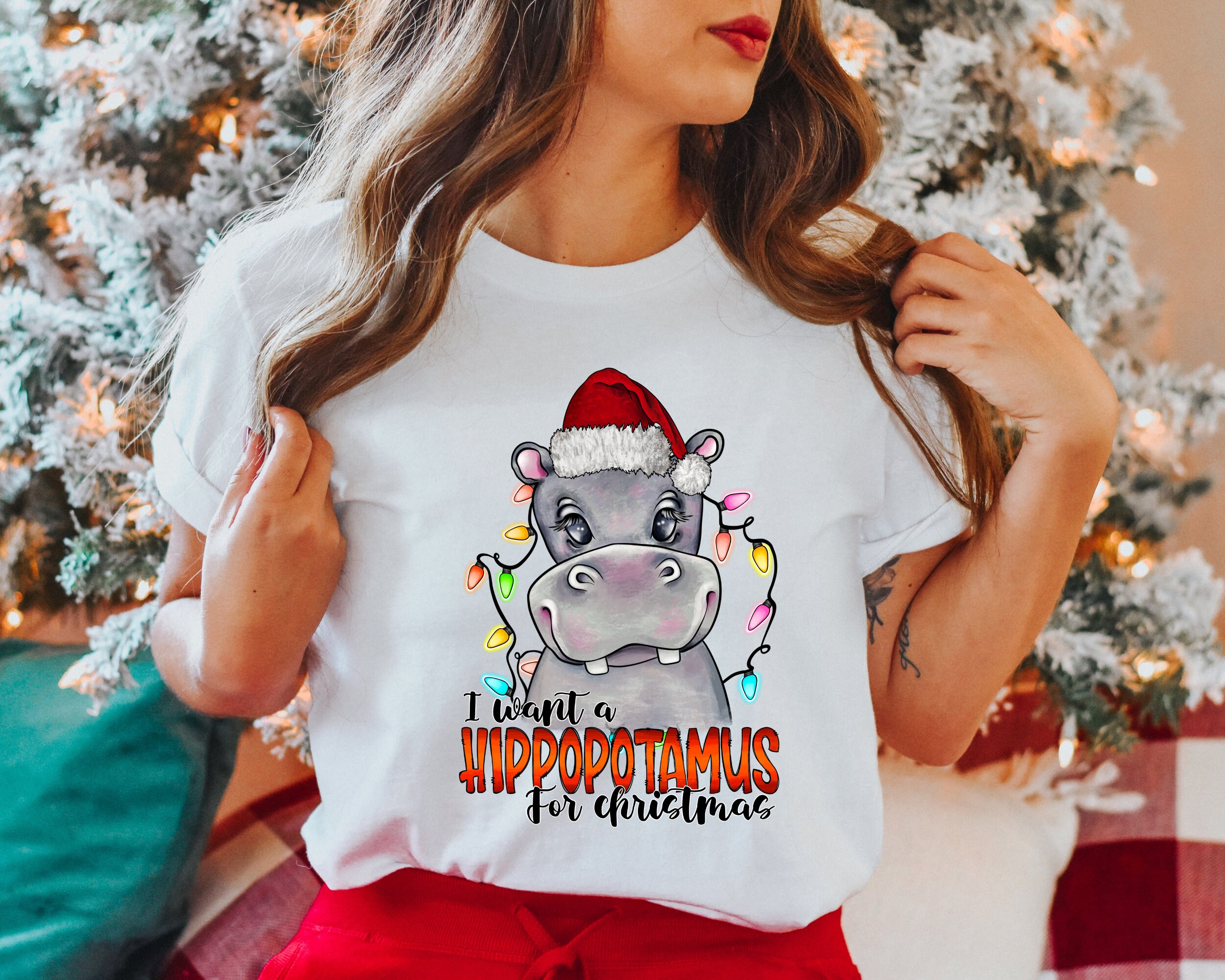 I want a hippopotamus 2024 for christmas shirt