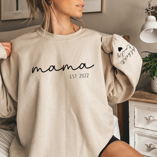 Names Mama Sweater Etsy