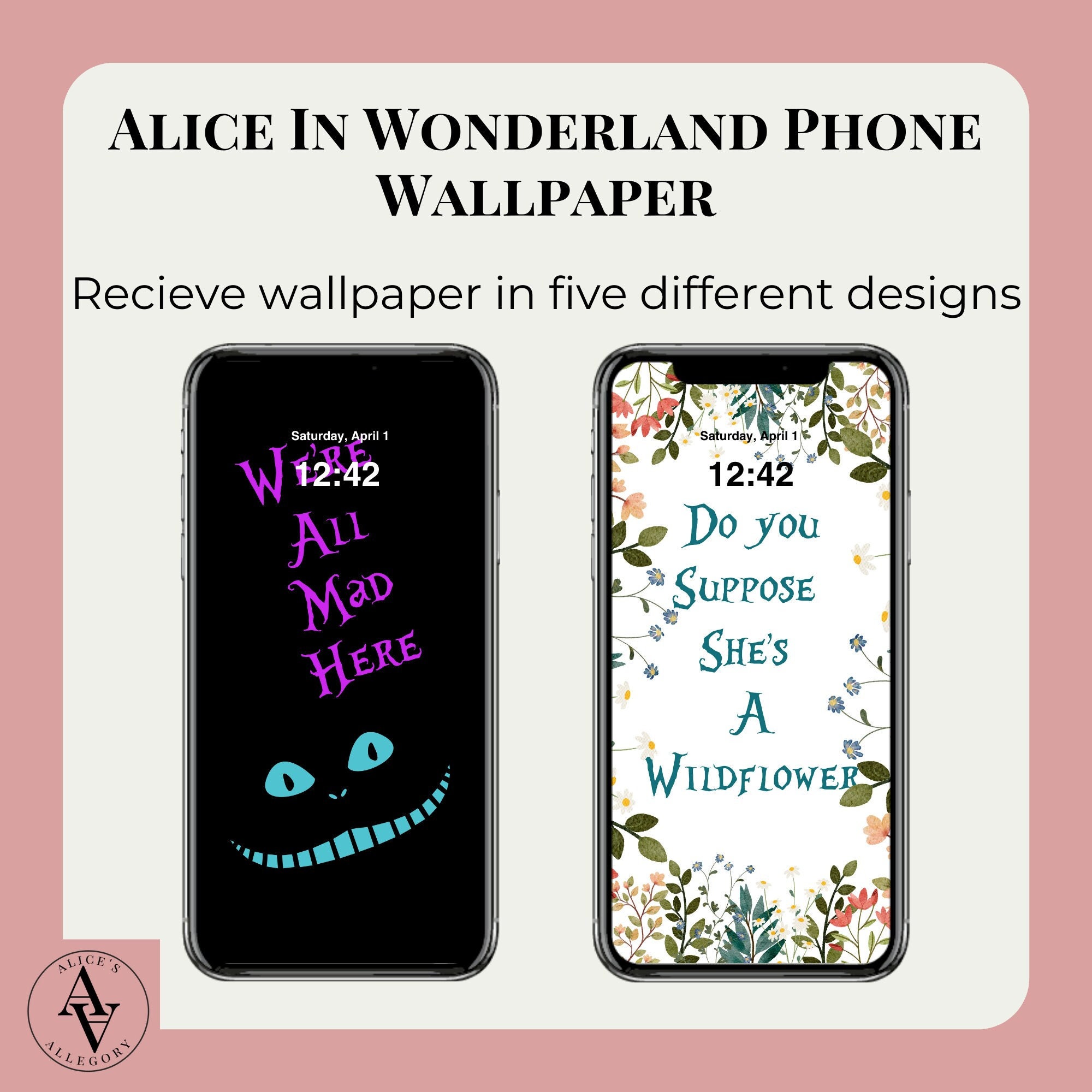 Alice in Wonderland Phone Wallpaper Background | iPhone Android ...