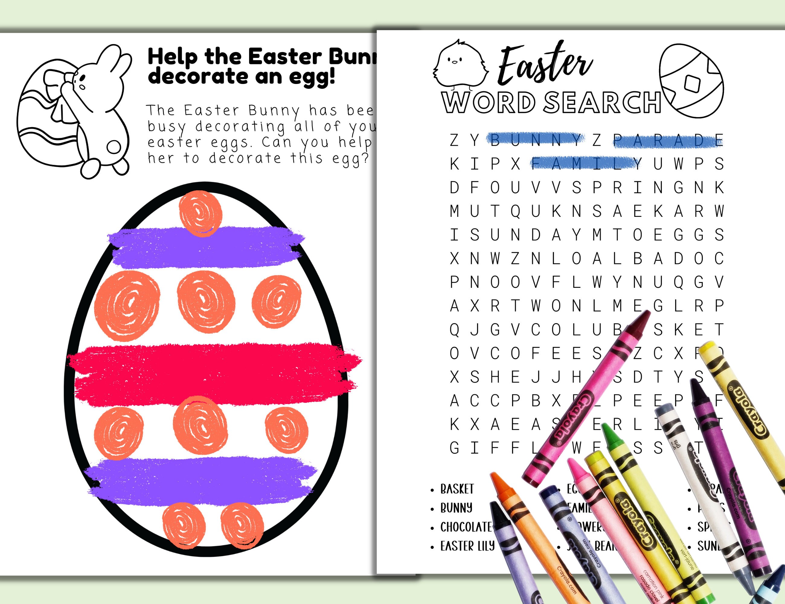 Easter Activity Sheet Bundle | - Etsy
