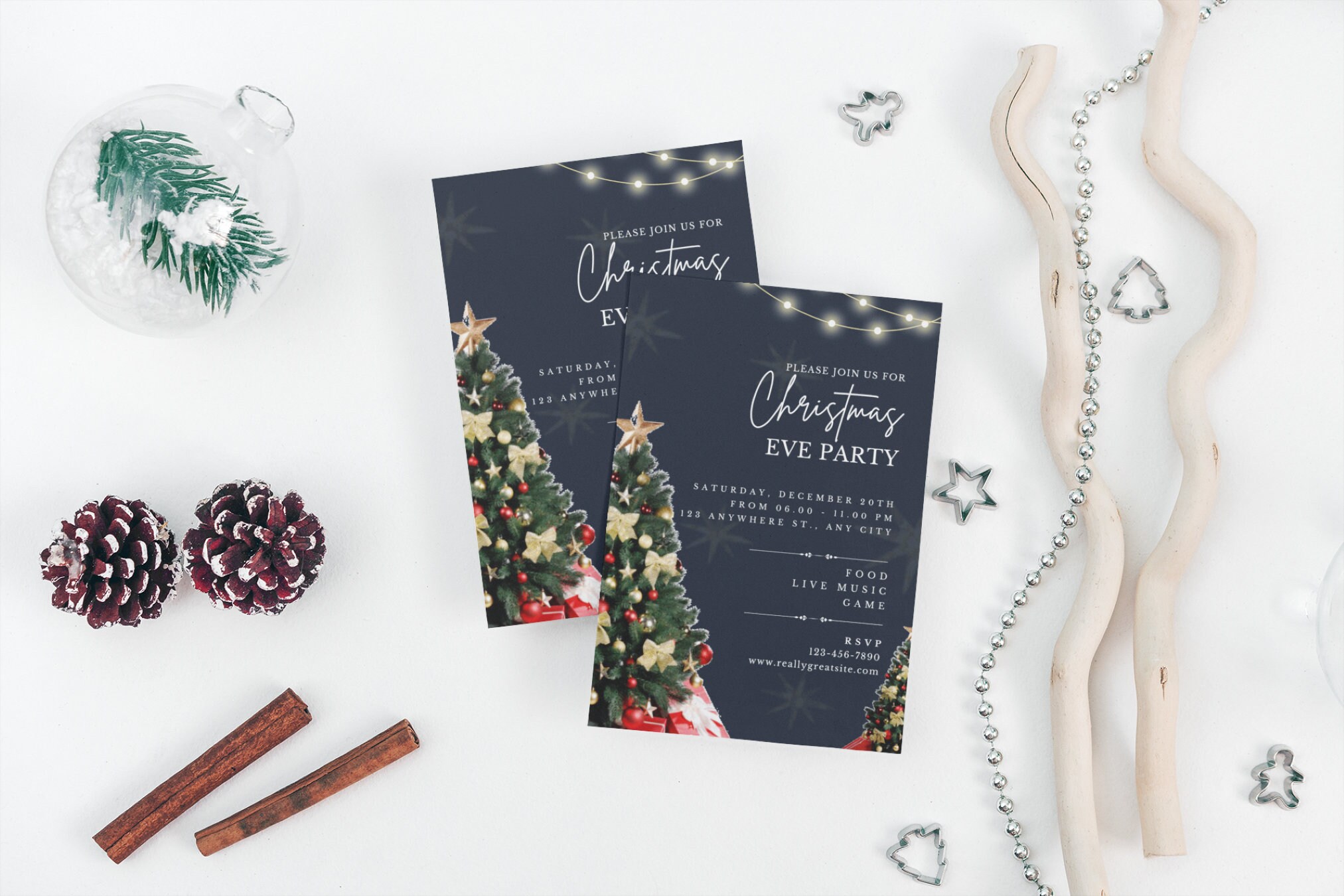 Christmas Work Party Invitation Template Happy Holiday - Etsy