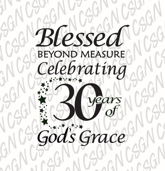 おめでたいお祝いに！ 版画　祝福　2016 Blessed Beyond Measure Celebrating 30 Years of God's Grace