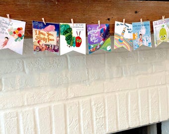Chapter One Birthday Banner, One for the Books Birthday, Storybook Baby Shower, Children’s Books Banner