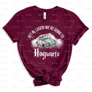 Harry Potter Car to Hogwarts PNG, T-Shirt Design (Digital Download)
