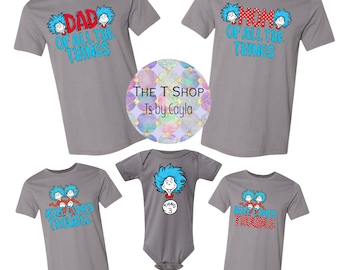 Passende Shirts, Universal-Shirts, Thing 1 png, Thing 2 png, Mama PNG, Papa PNG, Hier kommt Ärger PNG, Familienurlaub PNG