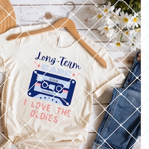 Long Term Care Vintage Cassette T-Shirt PNG (Digital File)