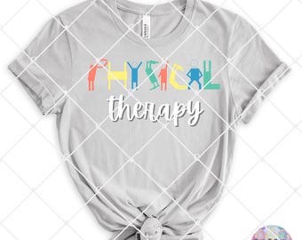 Physical Therapy T-Shirt Design PNG, Commercial Use (Digital Download)