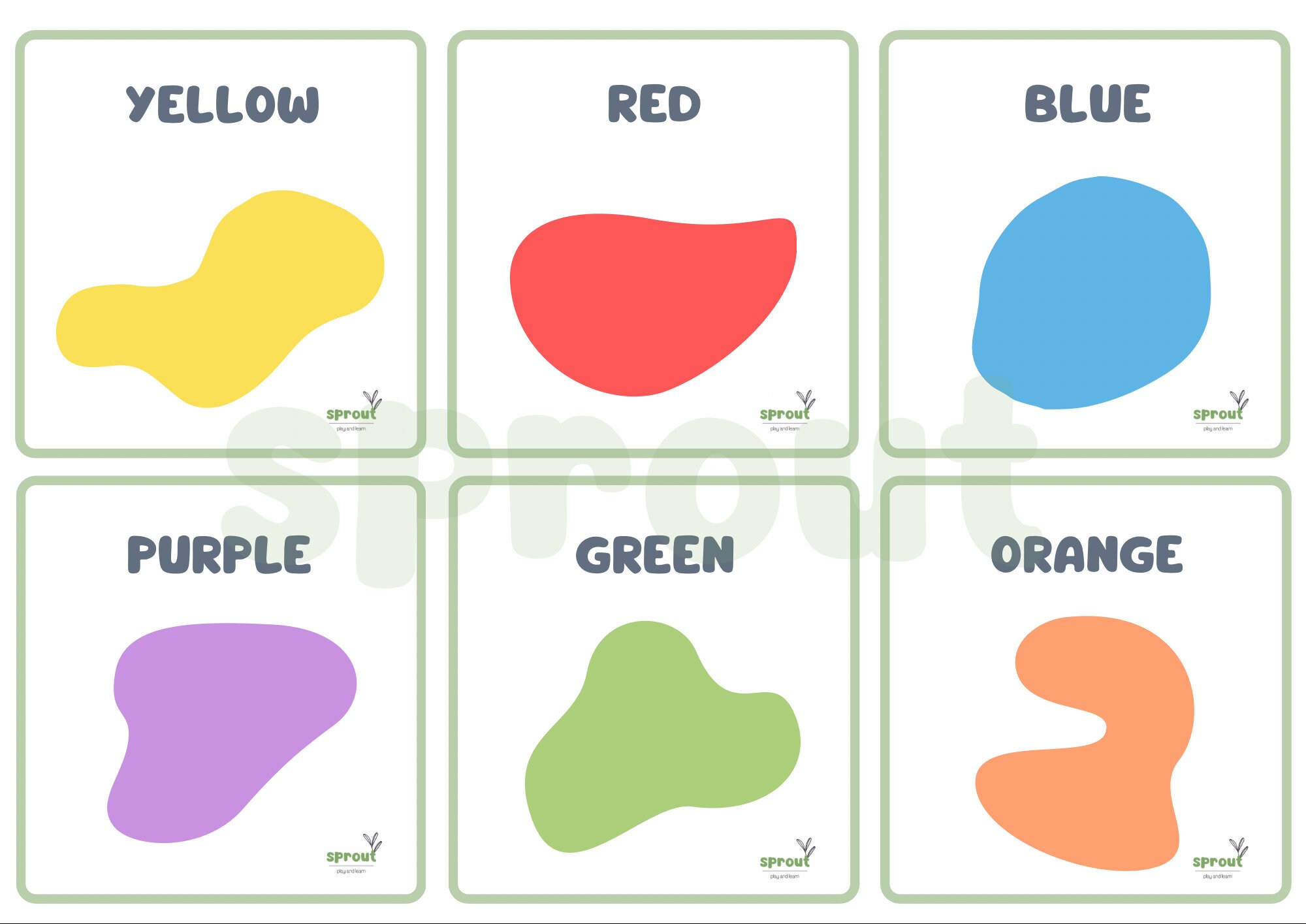 First Flashcards Digital File Etsy