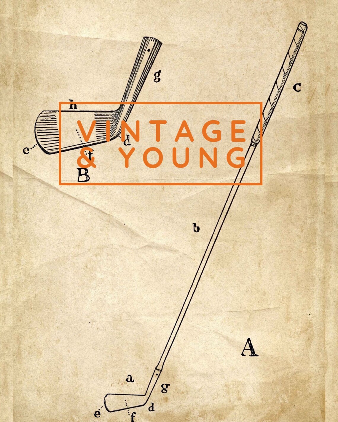 Vintage Golf Wall Art Print Vintage Paper Ephemera Digital Etsy