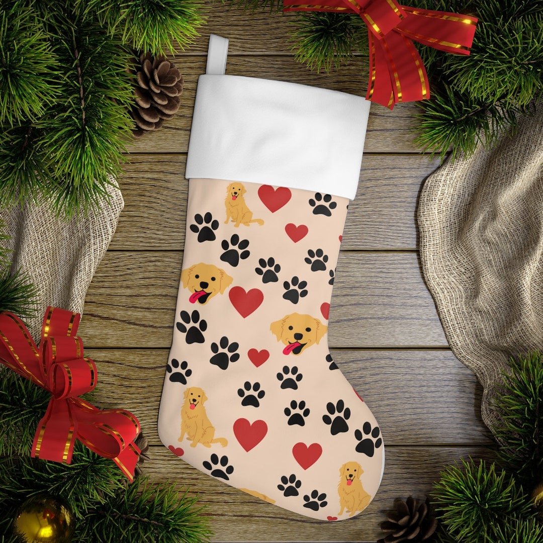 Golden Retriever Stocking Pet Christmas Stocking Dog Mom Dog Lover Pet