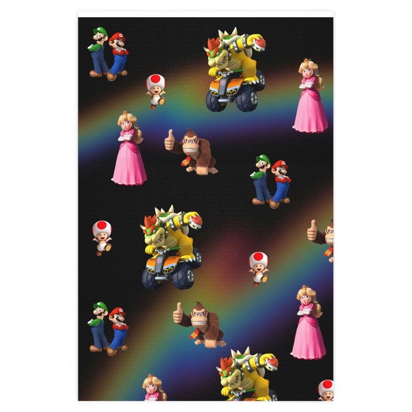 Mario Wrapping Paper Etsy