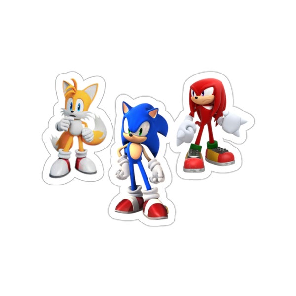 Sonic The Hedgehog Die-Cut Stickers | Water Bottle Stickers | Gifts for Kids | Birthday Gift | Valentines Day Gift for Kids |