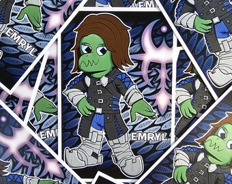 Armored Emryl: Art Print