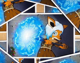 Deer's Dungeon Adventure: Art Print