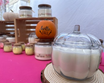 Pumpkin Candle: Large 70oz 5-Wick Pumpkin Spice, Fall Scent, Gift