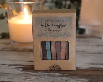 Sudsy Sampler | Artisan Handmade Soap Set | Guest Soap | Travel Soap | Soap Ends | Holiday Gift