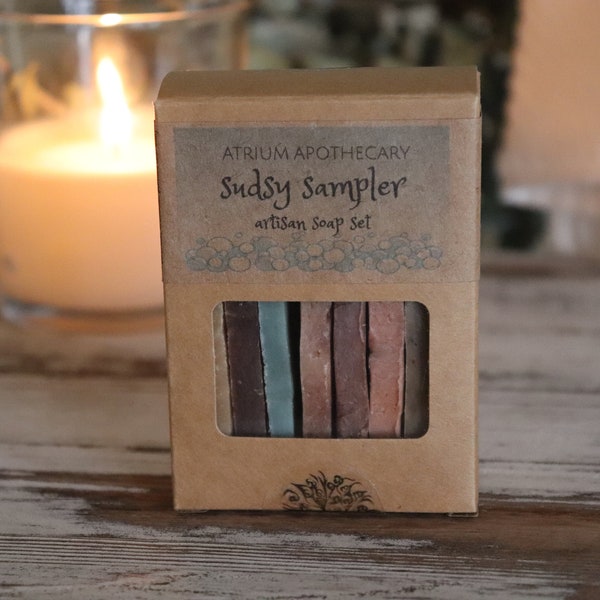 Sudsy Sampler | Artisan Handmade Soap Set | Guest Soap | Travel Soap | Soap Ends | Holiday Gift