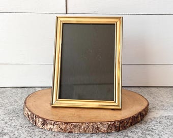 Vintage Hallmark Solid Brass Triple Photo Frame, 1.5x2.5  Vintage MCM Solid Brass Triple 5x7 Picture Frame main image 0