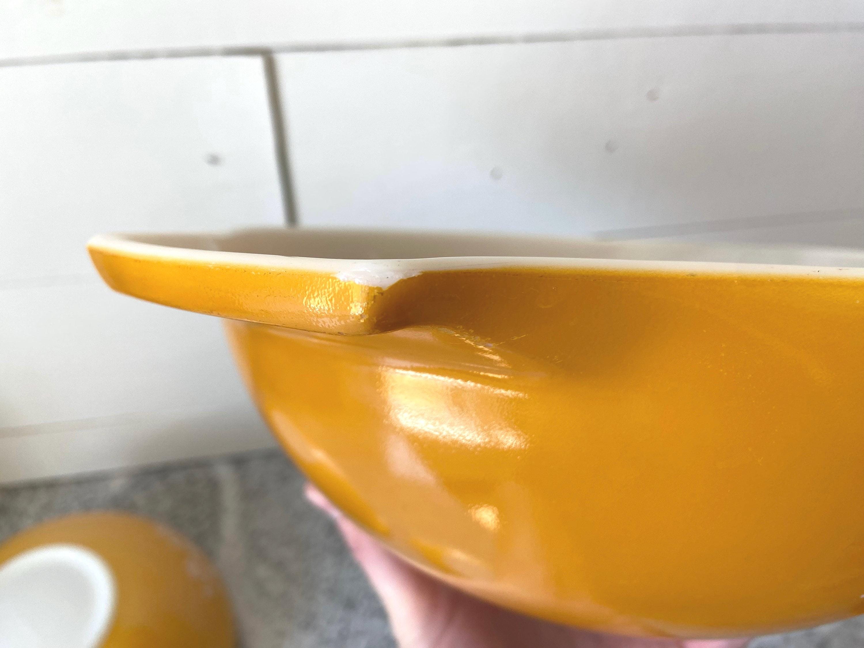 Vintage Butterfly Gold Pyrex Cinderella Complete Mixing Bowl