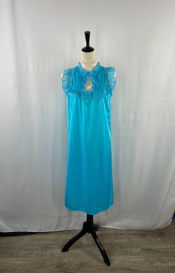 Vintage Bernette New York Turquoise Sleeveless Nig