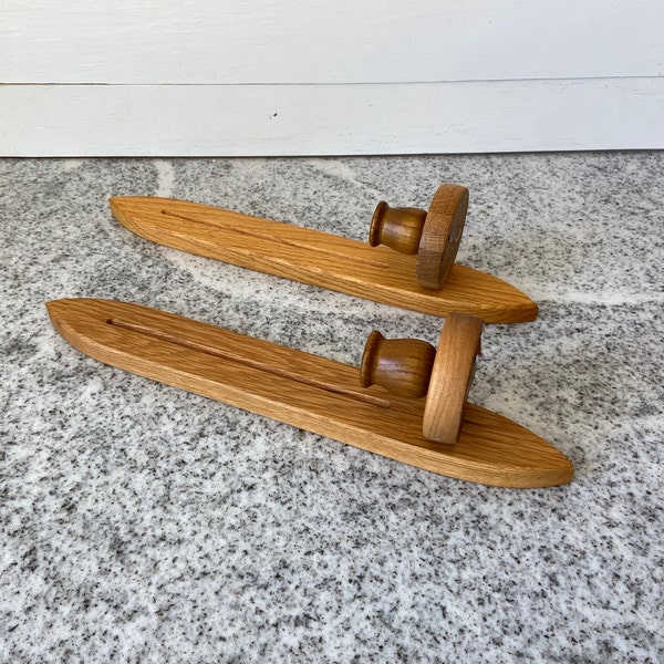 Pair of Vintage Wood Candlestick Wall Sconces, Solid Wood Sconce, Vintage Wall Hanging, MCM, Danish, Lodge Cabin, Rustic Primitive Decor