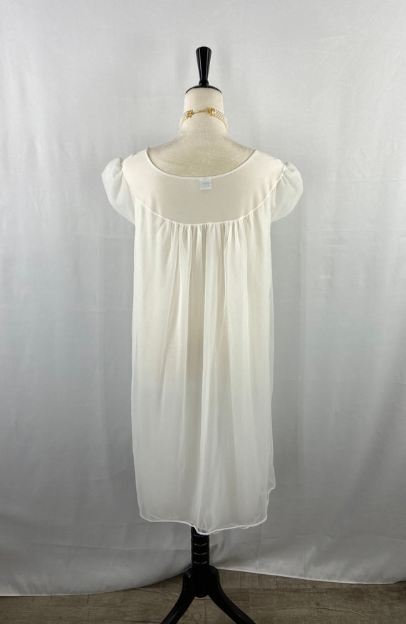 Vintage Chiffon Nightgown by Gaymode Size 36, Ivo… - image 4