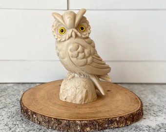 【美品】OWL MILS Thrud Cottonwood Hollow - Great Horned Owls by Thomas D. Mangelsen